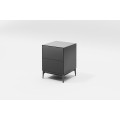 Пряма приліжкова тумба Alpha 1 Gray 1